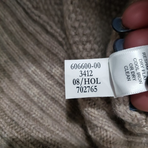 Banana Republic Dress Womens XL Brown Midi Pullover Long Sleeve - Picture 5 of 10